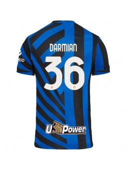 Moški Nogometna dresi replika Inter Milan Matteo Darmian #36 Domači 2024-25 Kratek rokav